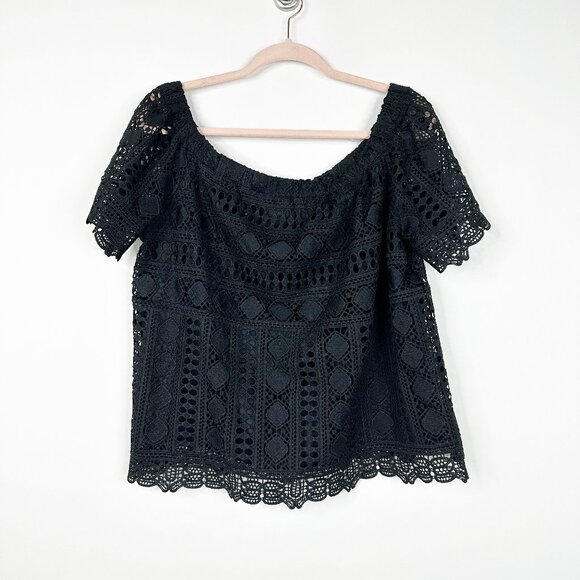 2/$24 Anthropologie Sunday in Brooklyn Evie Off-the-Shoulder Top #A0602 TRB3 - Picture 3 of 7